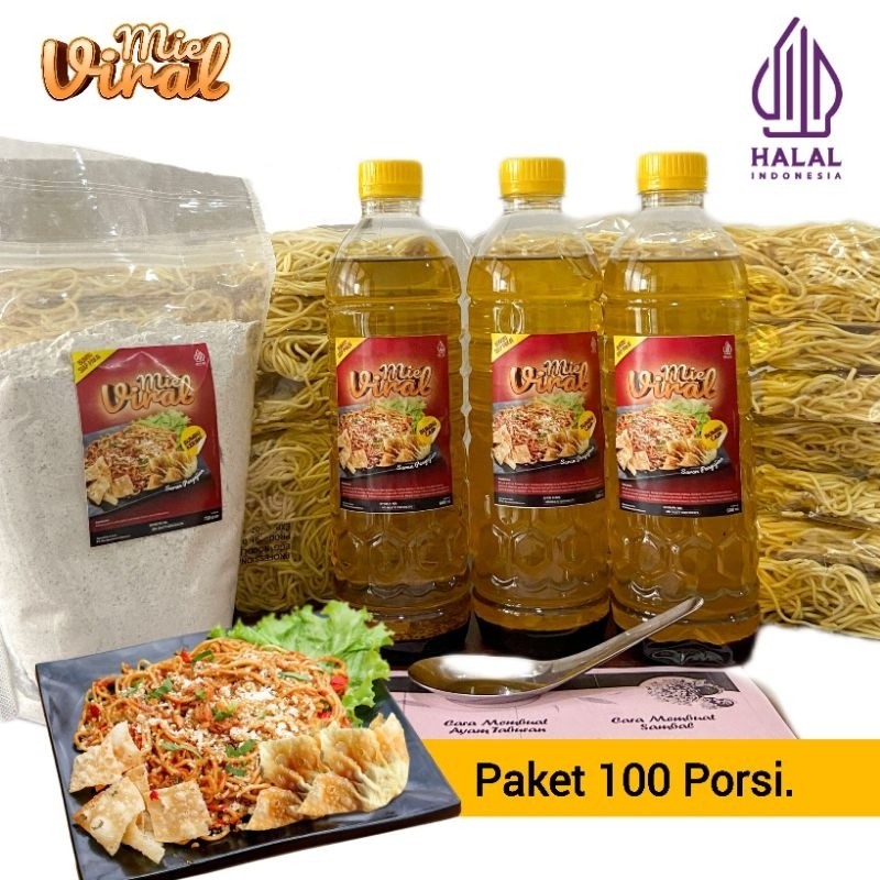 Mie Newmind Paket Bahan Baku Mie Newmind 100 Porsi ala Mie Gacoan | Wizzmie | Mie Kober