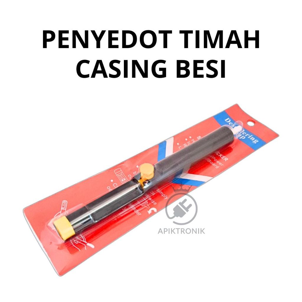 Atraktor Penyedot Timah Besi Hitam Desoldering Pump Solder Sucker Manual