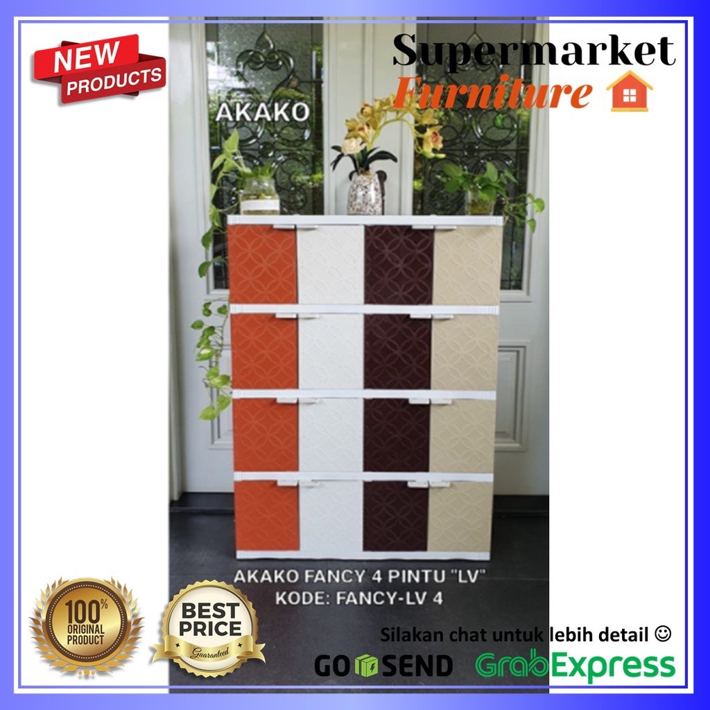 Lemari plastik Lemari pakaian/Bupet TV akako fancy
