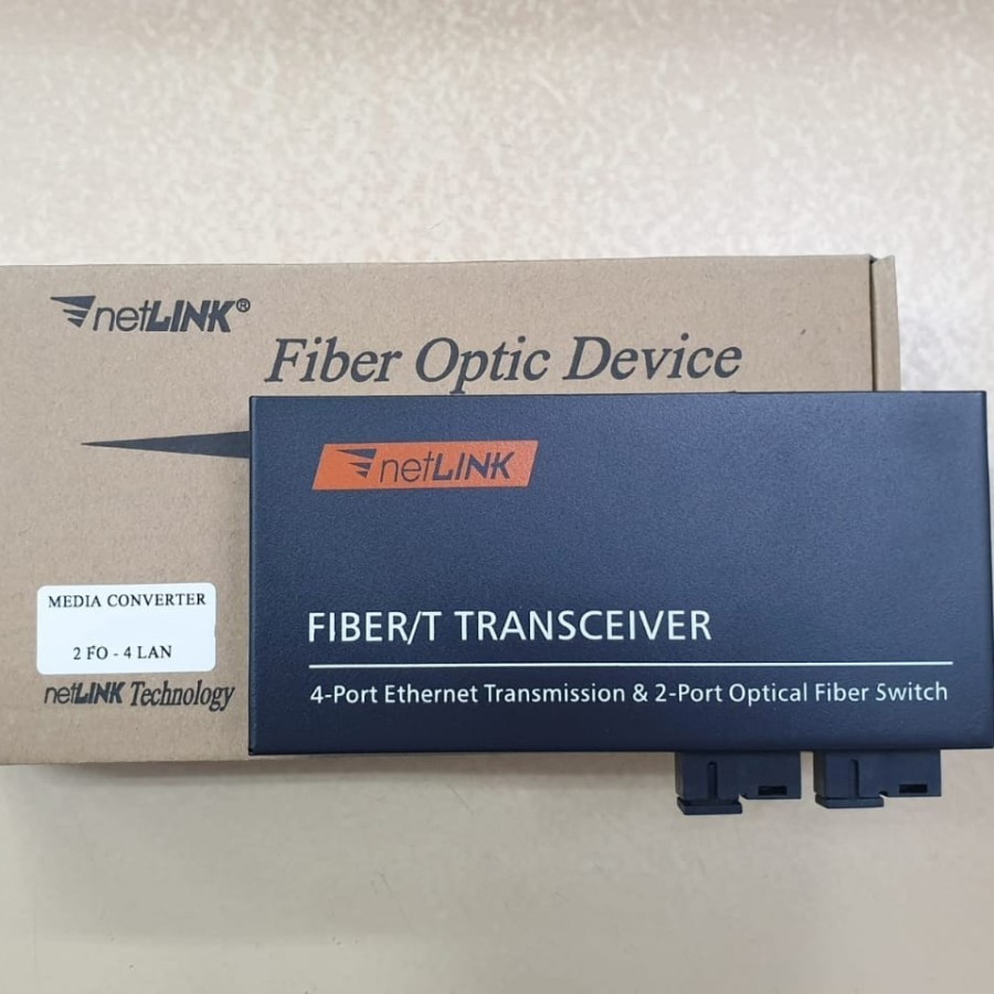 Netlink Media Converter 2 FO - 4 LAN