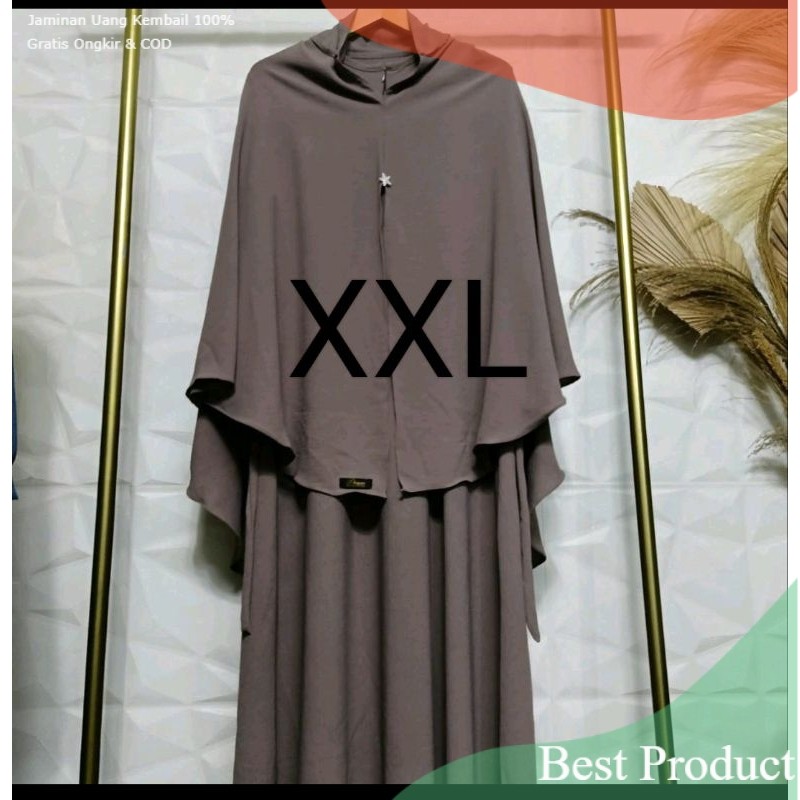 GAMIS SET HIJAB BELLE JUMBO By DENYANpakaian wanita lainnya
