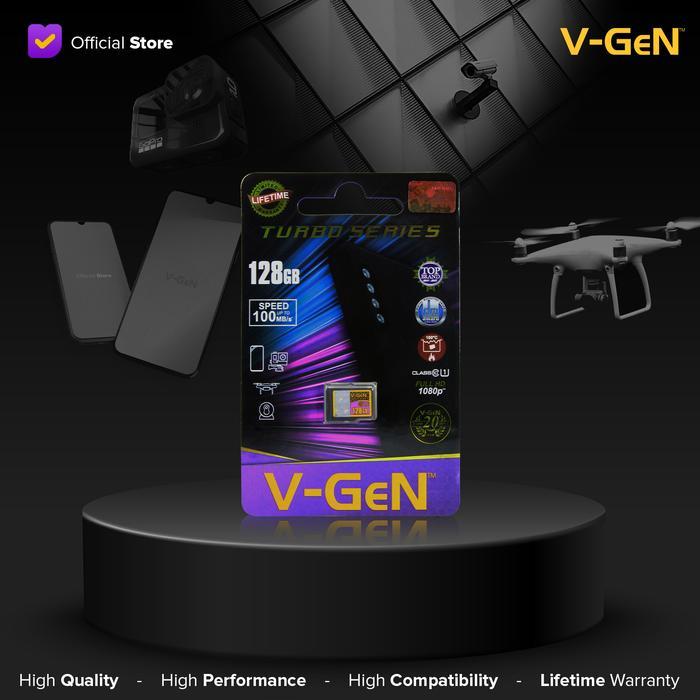 Micro SD Class 10 Turbo 128GB V-GeN MicroSD Class10 128 GB VGEN ORI