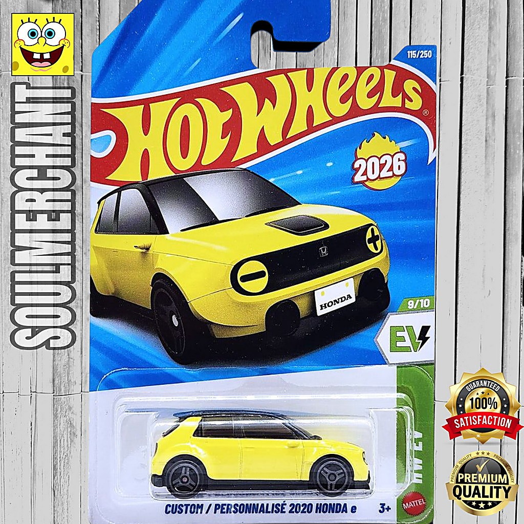 Hot Wheels Custom 2020 Honda e Kuning Diecast Mobil Listrik JDM
