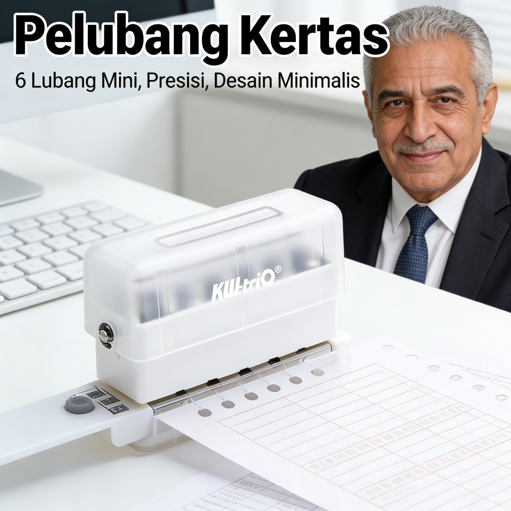 Pembolong Kertas Mini 6 Lubang / Pons Kertas A5 B5 Pelubang A4 Kertas