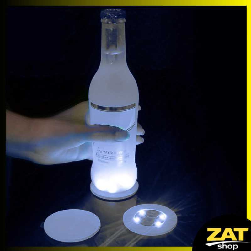 Lampu Alas Botol Wine Bottle Stickers LED Coaster Light - LG230