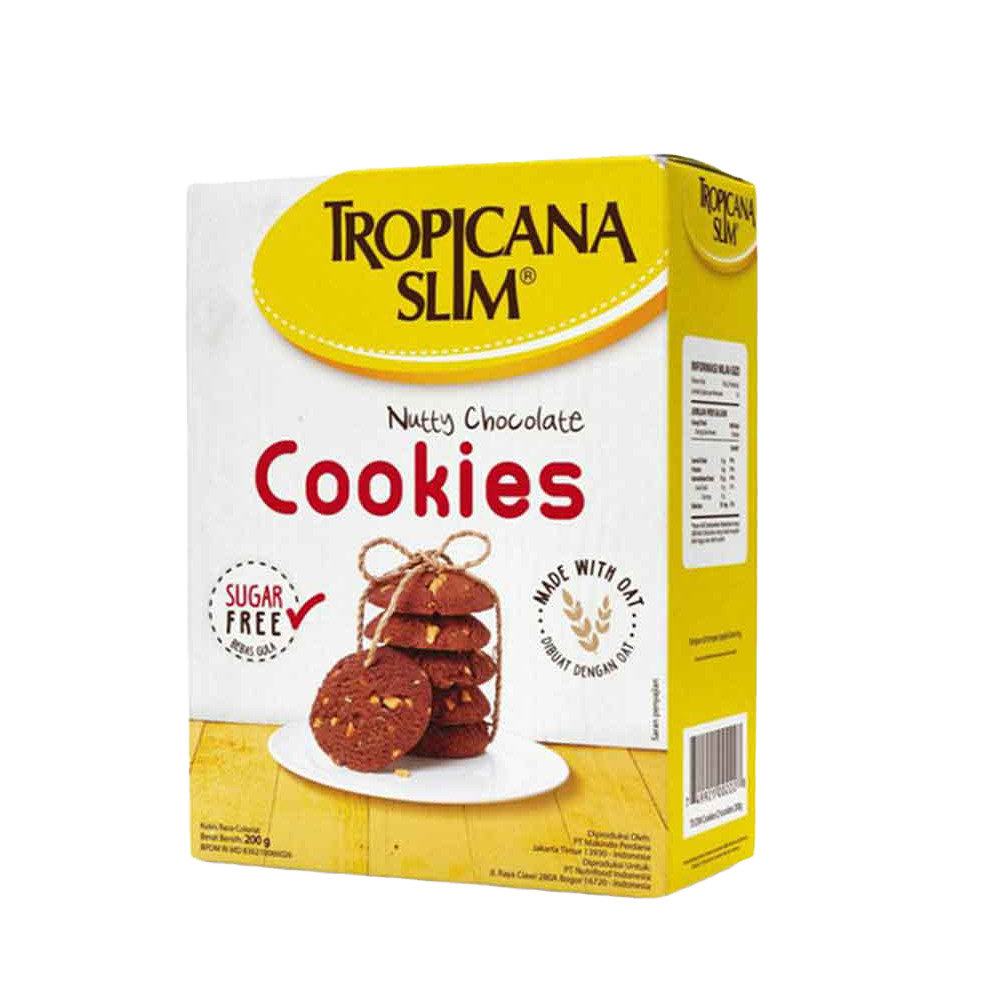 TROPICANA SLIM DIET COOKIES CHOC 200GR