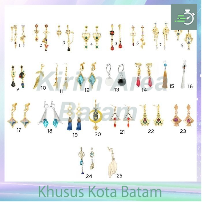 anting genshin albedo xiao tartaglia yae miko hutao keqing venti