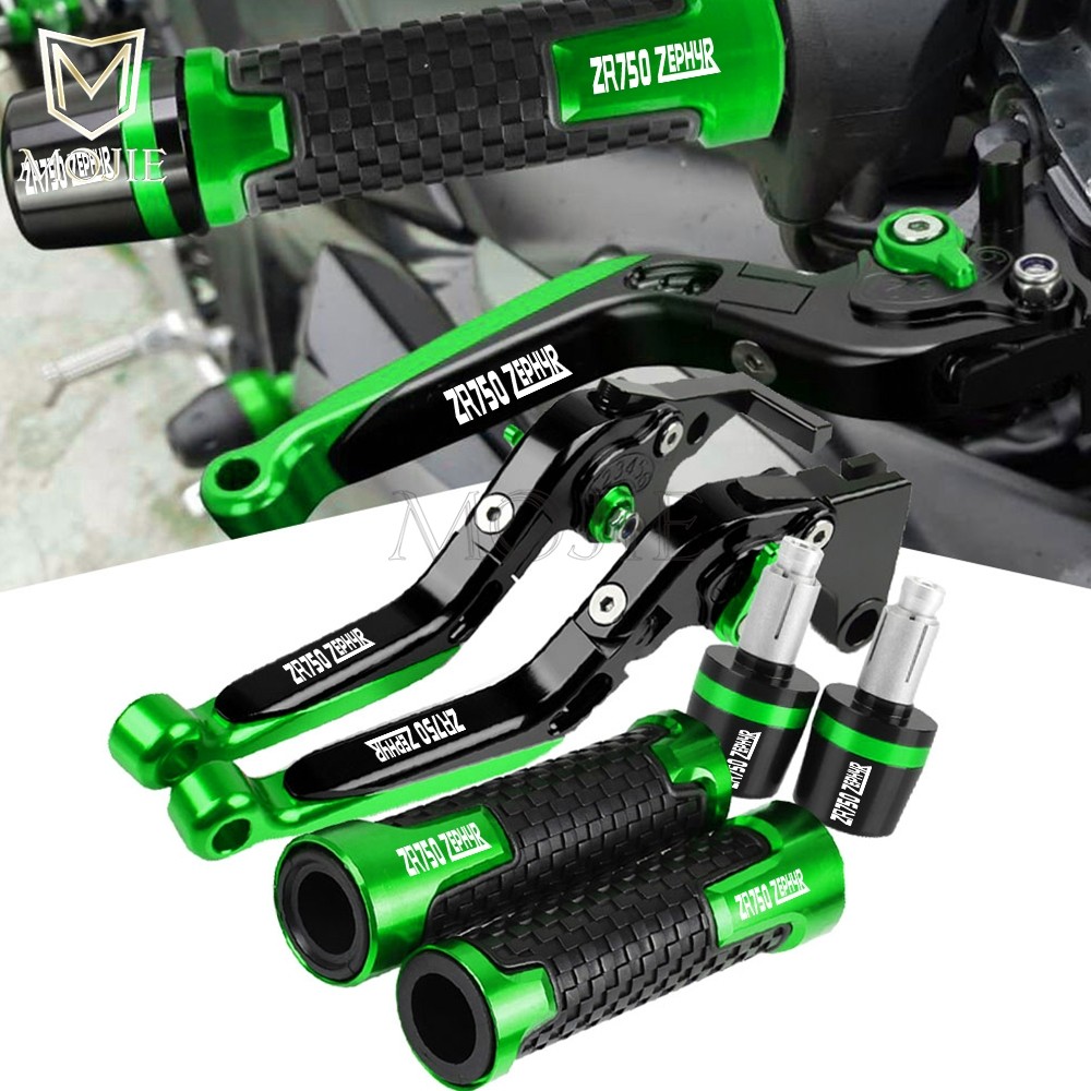 Motorcycle Adjustable Brake Clutch Lever Handlebar Ends Grips Accessory For Kawasaki ZR750ZEPHYR ZR7