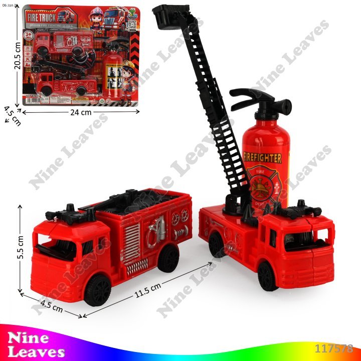 Mainan Anak Truk Damkar Set 2 Pcs + Apar Fire Truck Mainan Kendaraan