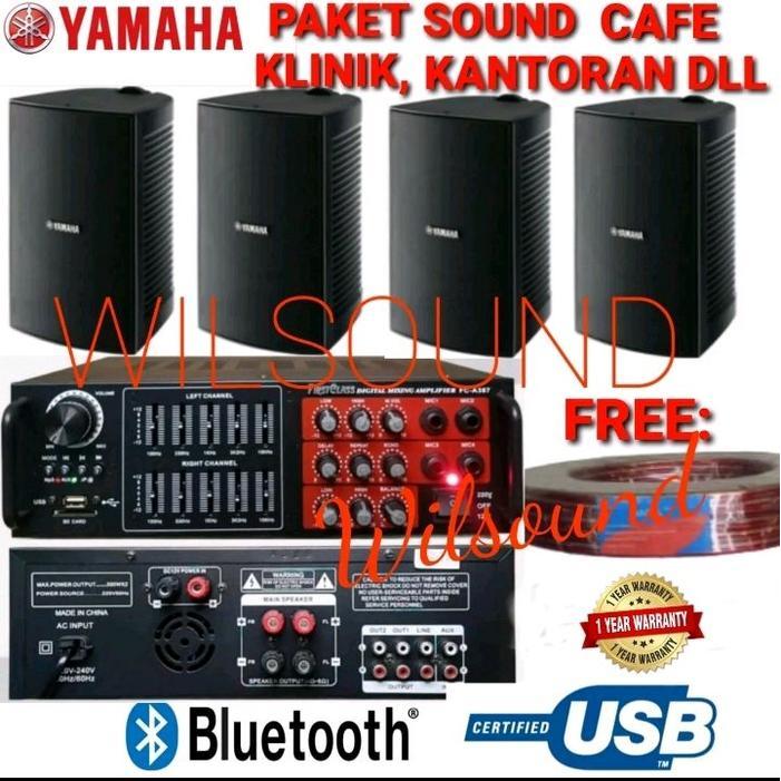 PAKET SOUND CAFE RESTORAN AULA KANTORAN YAMAHA VS6 4 SPEAKER ORIGINAL - VS4 4IN