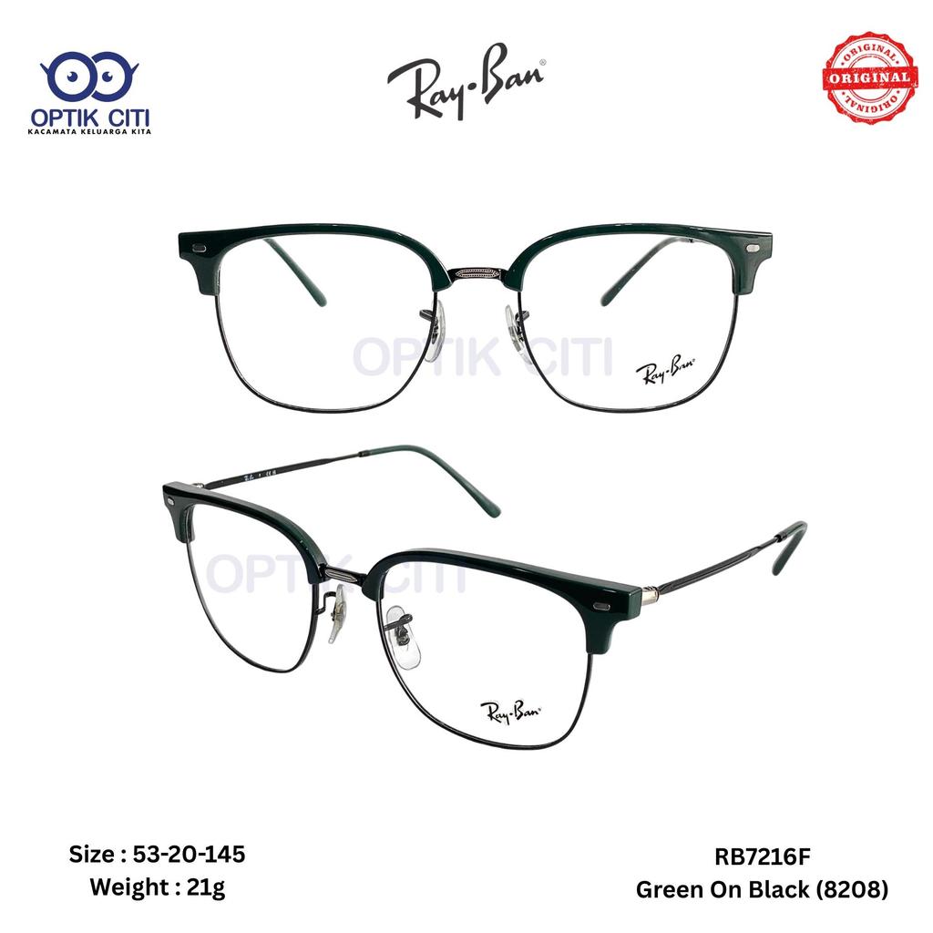 Frame Kacamata Pria Wanita Rayban New Clubmaster RB 7216 F 8208 Original