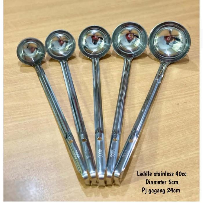 irus stainless ukur/ladle 40cc/ladle syrup
