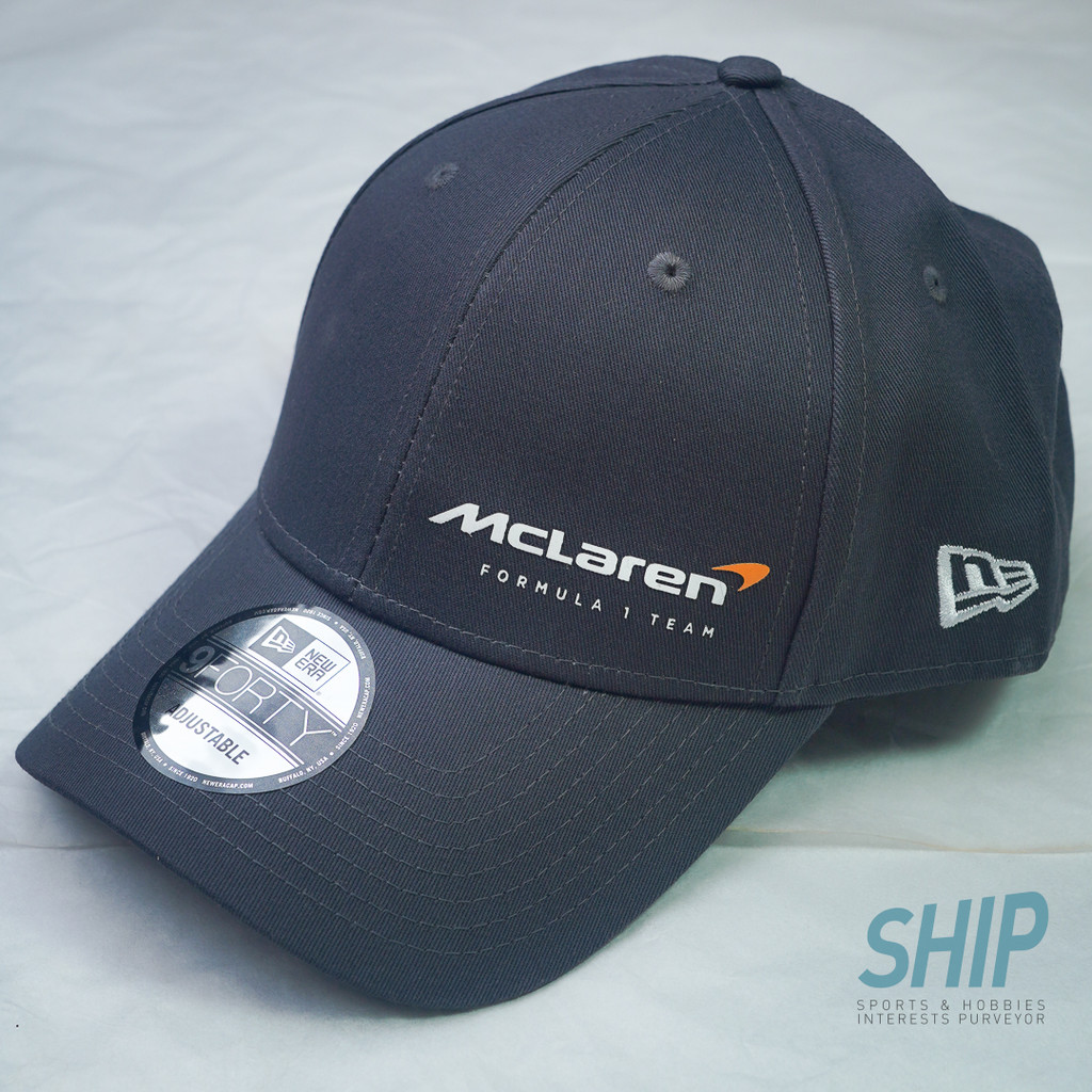 Mclaren essential anthracit Topi Mclaren essential anthracit grey gray F1 New Era cap 9forty 2023 an