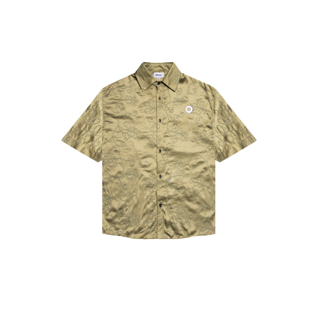 Othman - Moss Satin Shirt