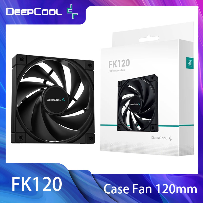 1-6PCS DeepCool FK120 PC Case Fan 120mm Computer CPU Cooler Fan 4 pin PWM Water Cooling Fan Raator C