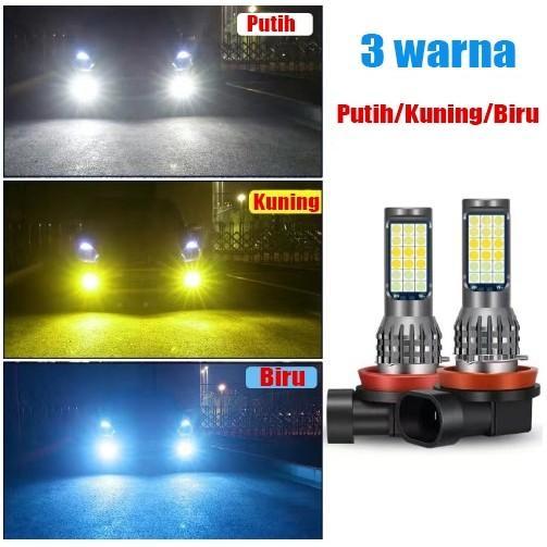 GarageZone LED FOGLAMP 3 WARNA H8 H11 H16 AVANZA XENIA CALYA SIGRA AGYA AYLA ERTIGA JAZZ BRIO ROCKY 