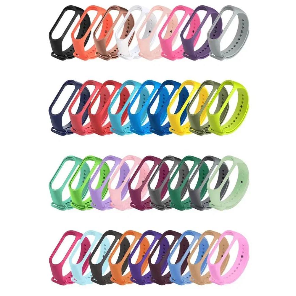 Wat Straps For Xiaomi Mi Band 7 6 5 4 3 Wristband Silicone Bracelet Wrist Straps MiBand 3/4 band5 ba