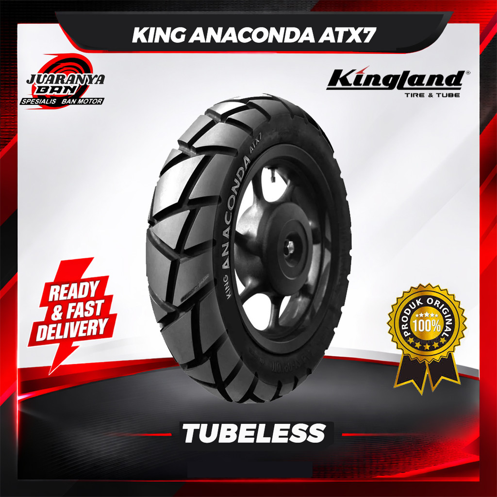 Ban motor matic Kingland King Anaconda ATX 7  110 90 12 tubeless