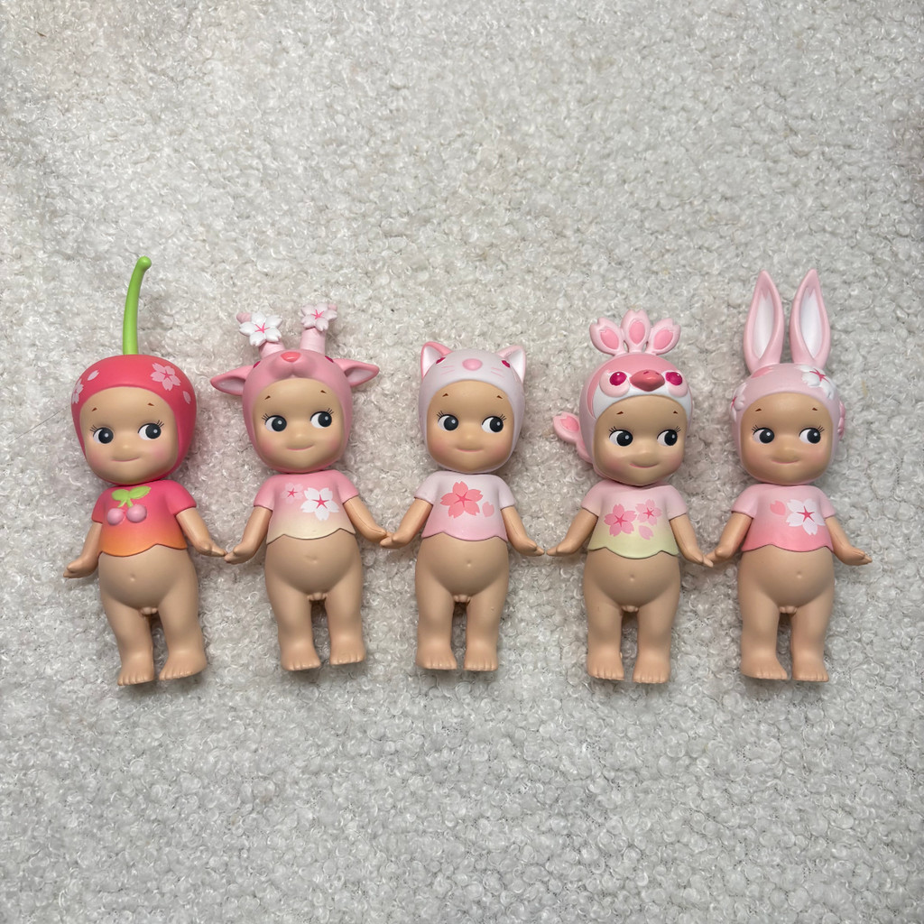 Sonny Angel Mini Figure  Cherry Blossom 2019 Serries No box No bag  Blind Box Cat Cherry Goat Rabbit