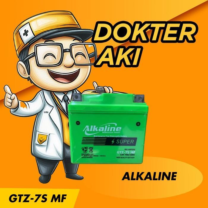 Aki Motor NMax PCX Vario 150/160 Aki Kering Bergaransi, Merk : ALKALINE GTZ-7S MF