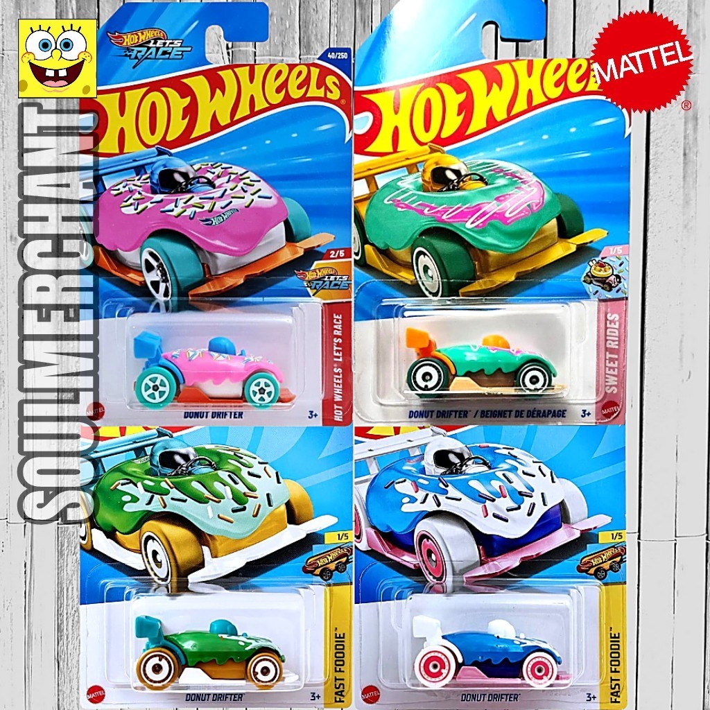 HOTWHEELS DONUT DRIFTER MOBIL DESSERT DUNKIN JCO ORIGINAL