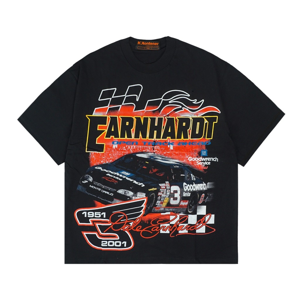 KKontener NASCAR Earnhardt Oversize Tshirt Black Original