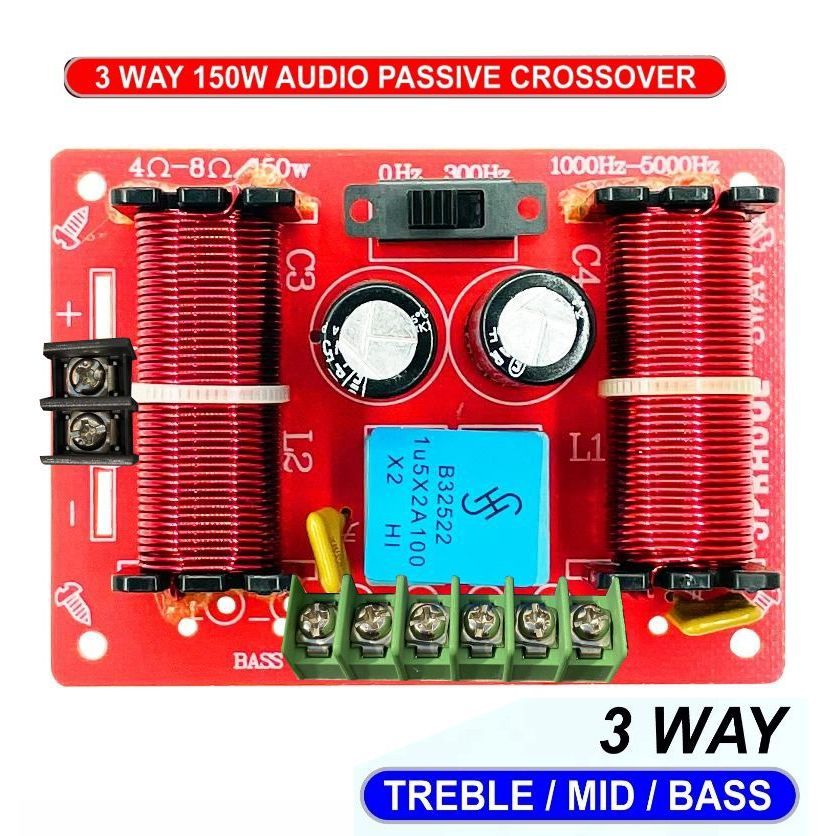 Crossover Pasif 3 Way ORIGINAL Treble Midle Bass