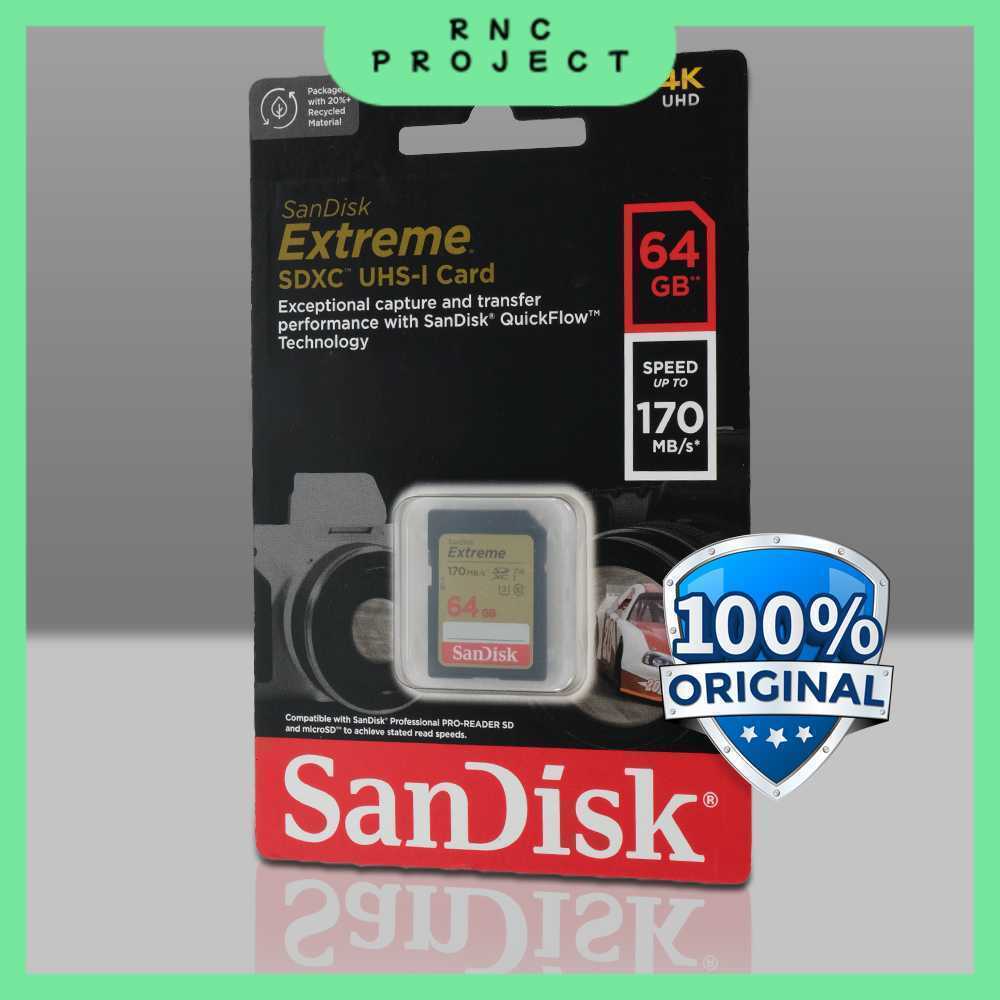 SanDisk Extreme SDXC UHS-I Card V30 U3 Class - SDSDXV