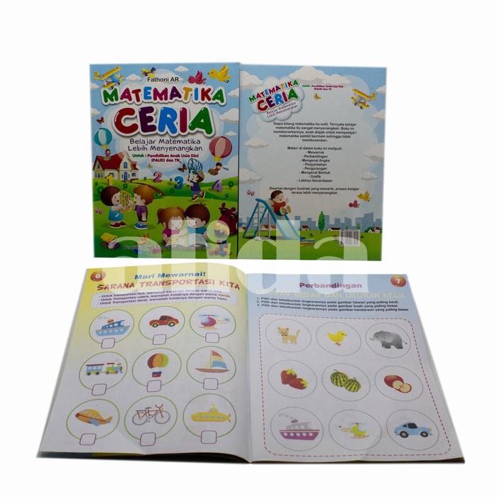 Buku Anak PAUD TK, Matematika Ceria - Belajar Matematika