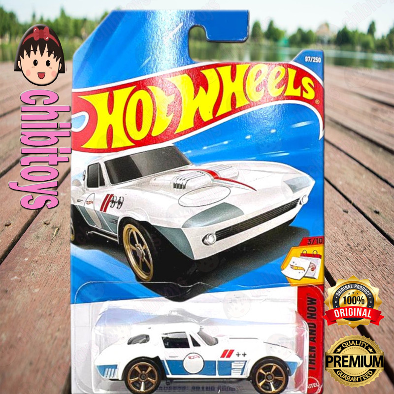 Hot Wheels Corvette Grand Sport Putih Diecast Mobil Klasik Sport