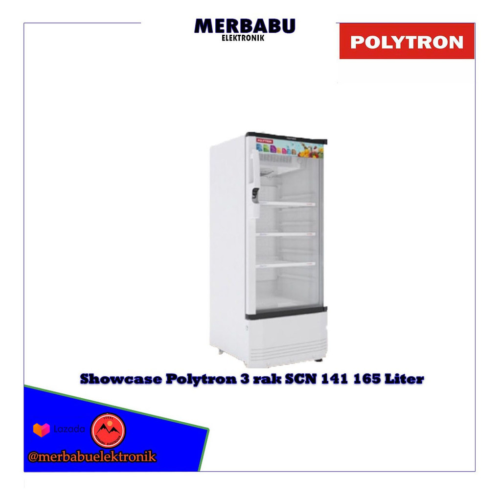 Showcase Polytron 3 rak SCN 141 165 Liter