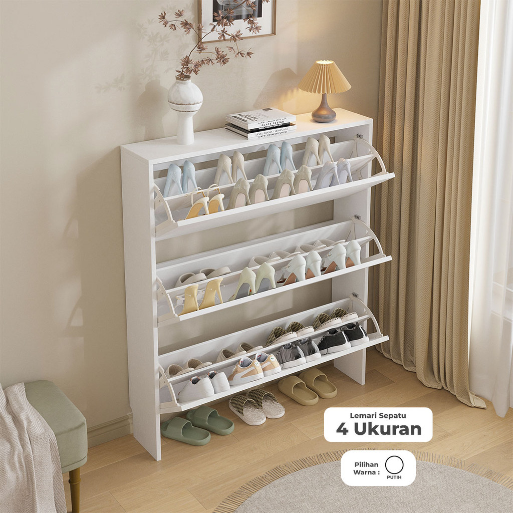 Homedoki Rak Sepatu Susun Tertutup/Rak Sepatu Tertutup/Rak Sepatu Minimalis