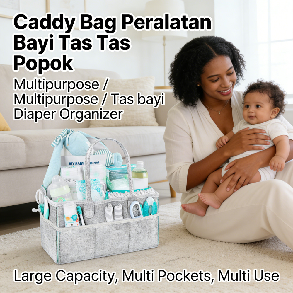 Diaper Bag Tas Popok Bayi Multipurpose Caddy Bag / Tas bayi / Organize Diaper Caddy Bag