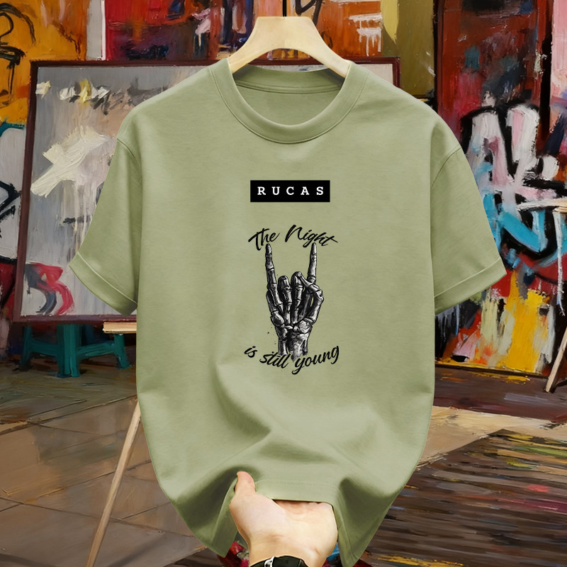 Rucas Rockstar Skeleton Hand T-Shirt Original - Kaos Rucas Terbaru Limited Edition - Baju Distro Hyp