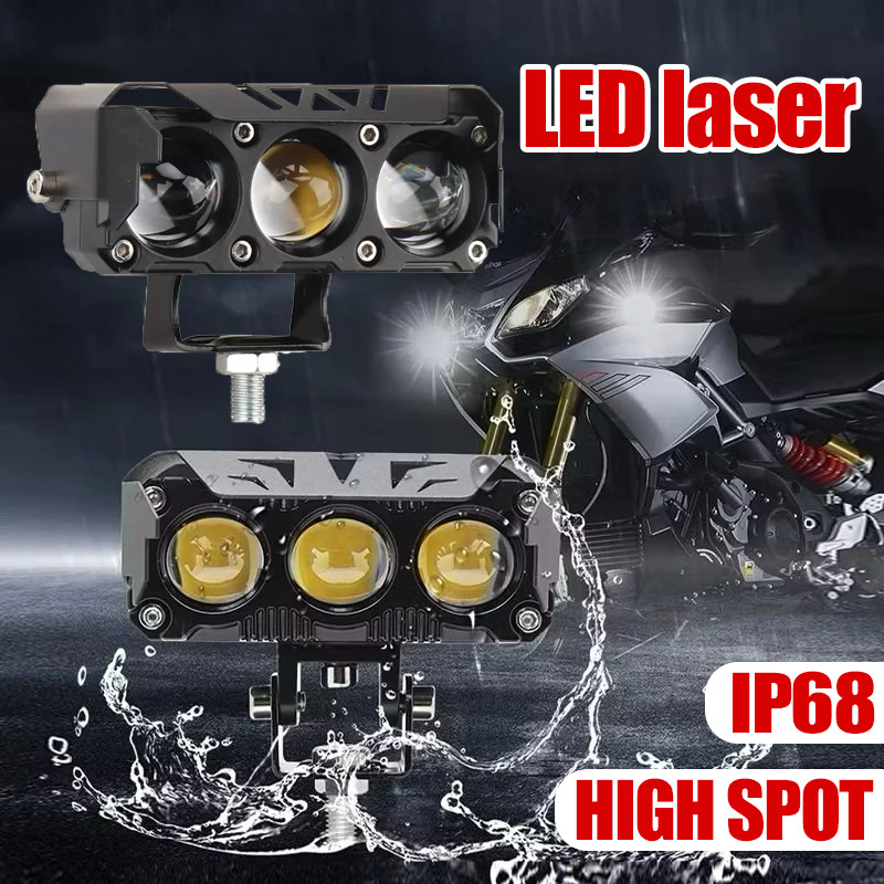 Lampu Tembak LED Laser Lampu Sorot Tembak Mobil Lampu LED Tembak Sorot 3 Mata Laser Gun COD