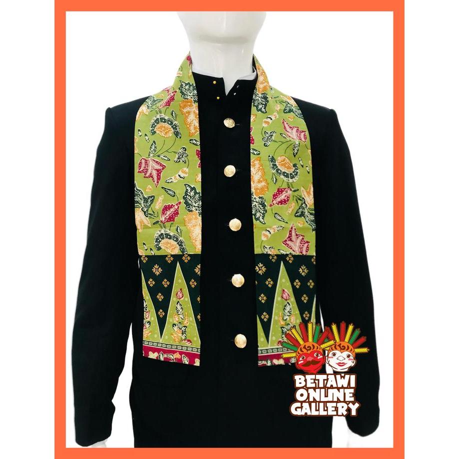 Aest Outfit Syal Batik Betawi / Cukin Slendang betawi - Hijau Primisima