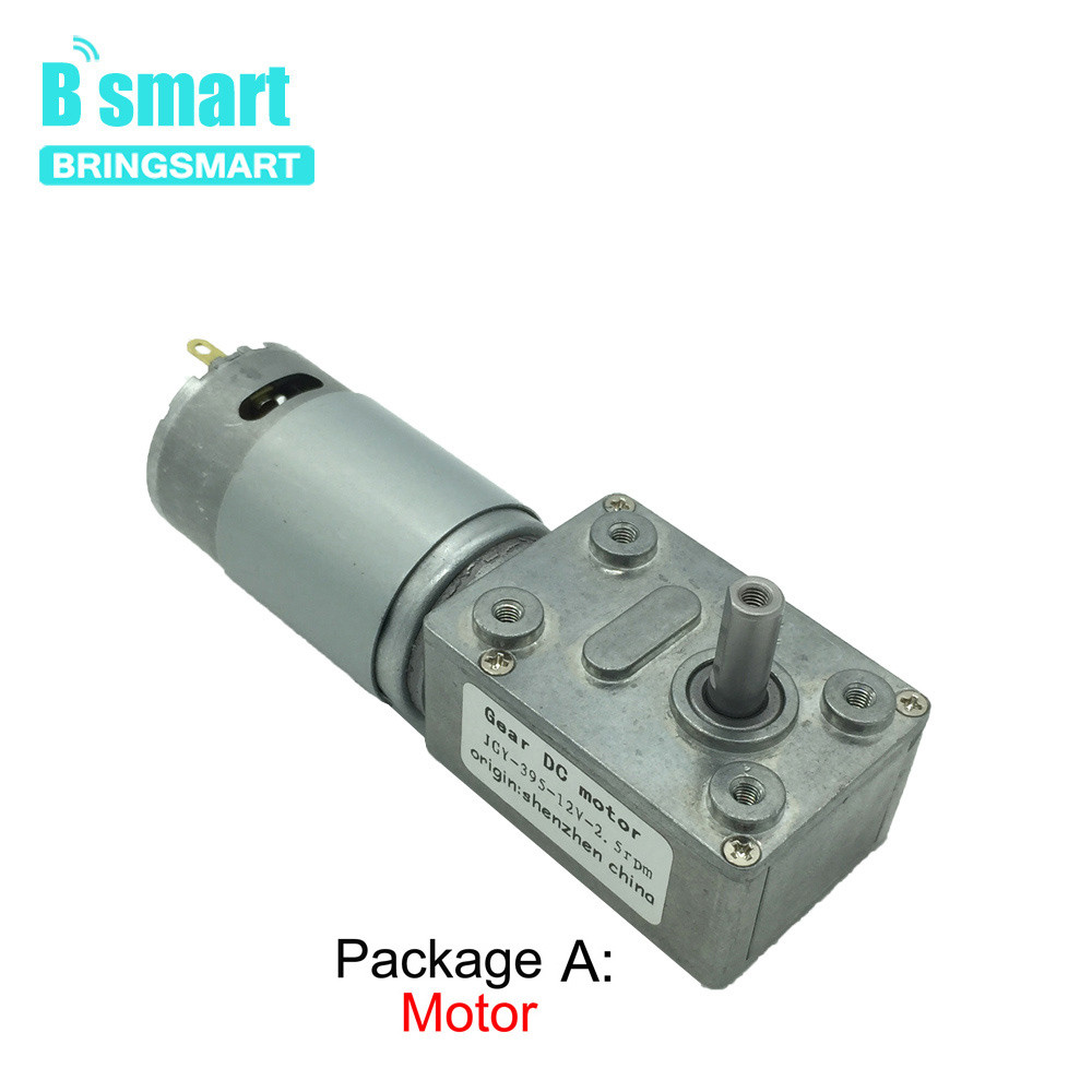 Motor Gear Worm DC 12 Volt, Motor Reducer 12V, Gearbox Reduksi Worm, Mesin Motor Gear Self-Locking J