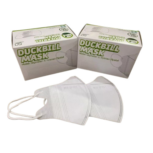 ECO GREEN - Masker Duckbill / Masker Duckbill 50's Eco Green