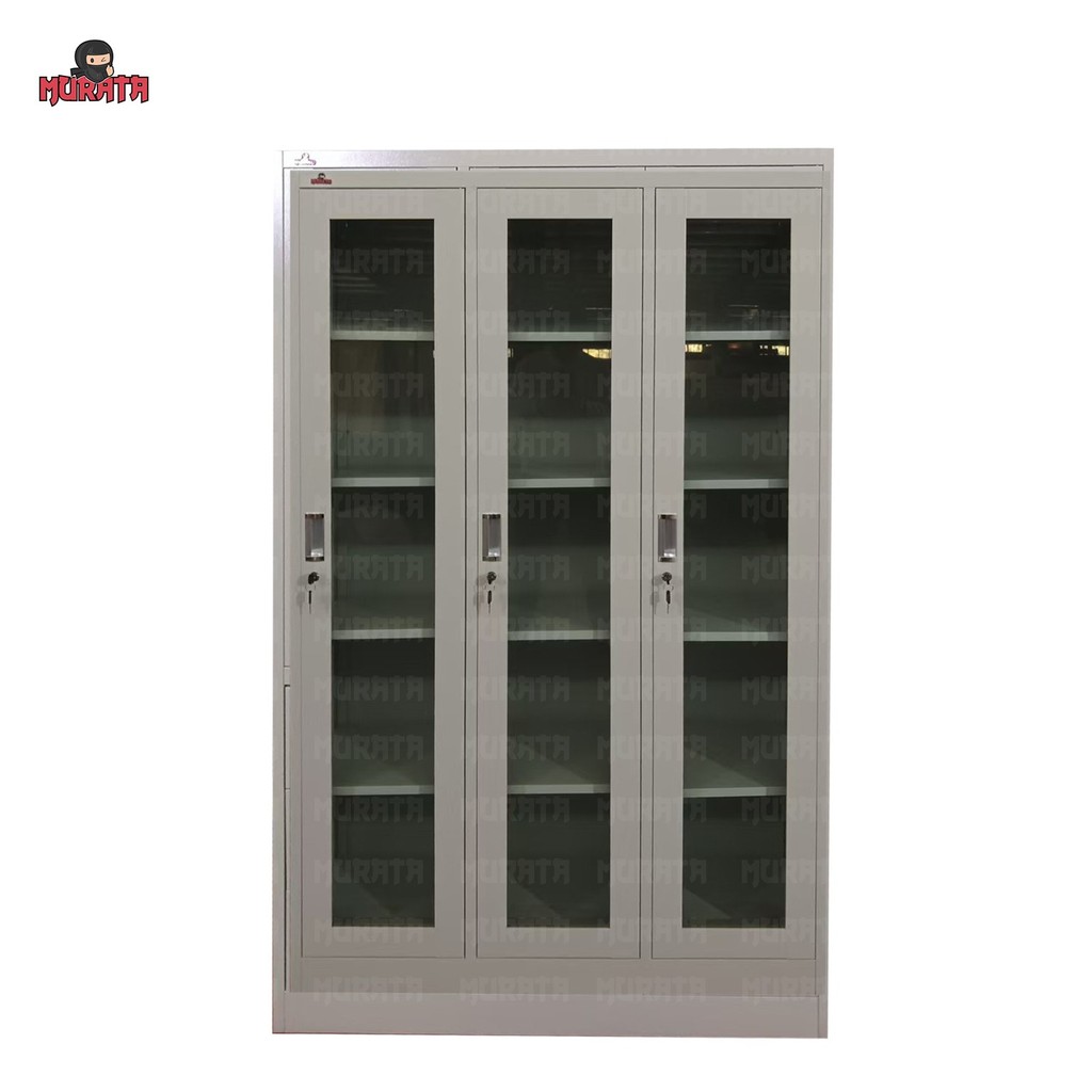 Avery - WW-303 MURATA - Lemari Besi / Lemari Arsip Kaca Besi 3 Pintu