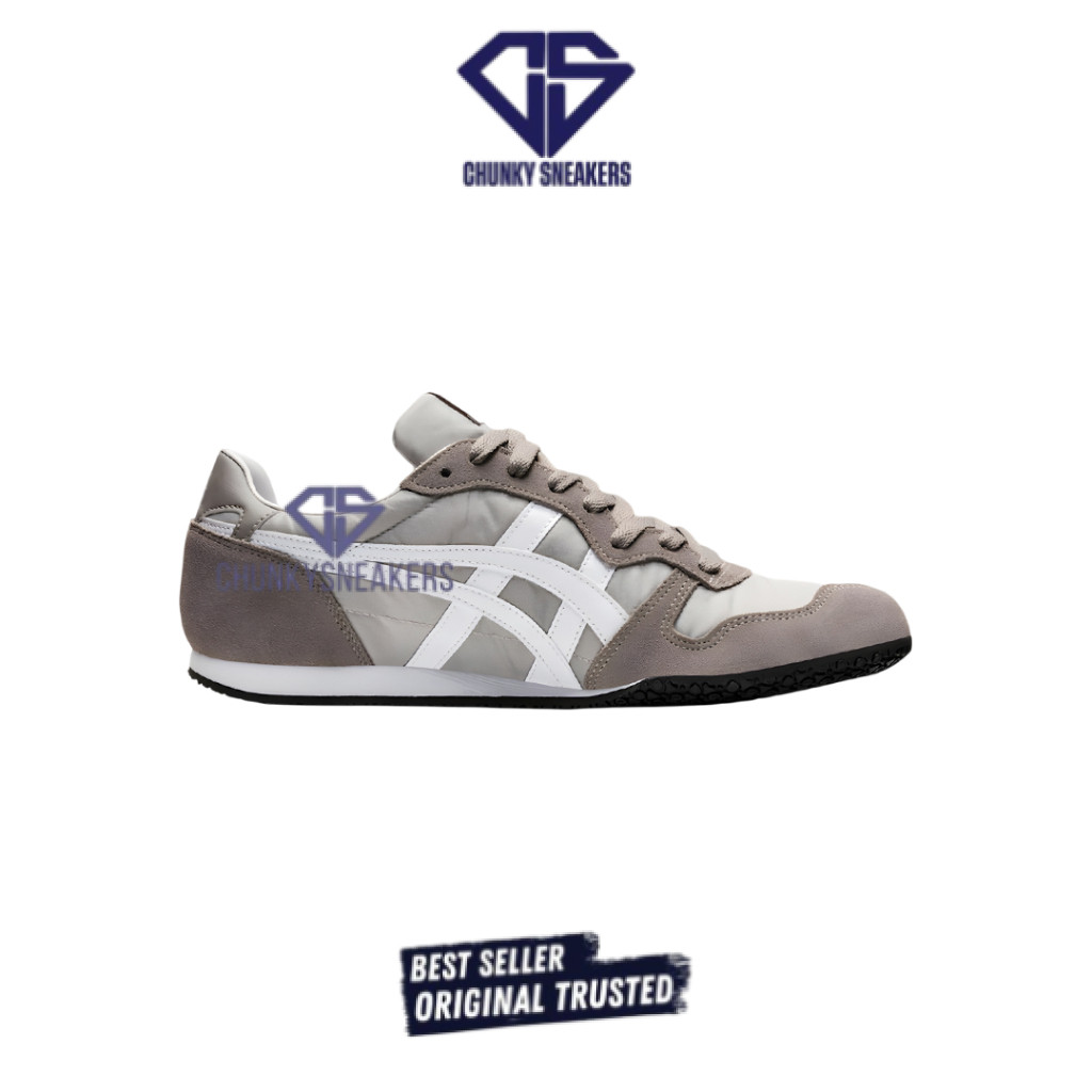 Sepatu Onitsuka Tiger Serrano Oyster Grey white 100%  Original  BNIB