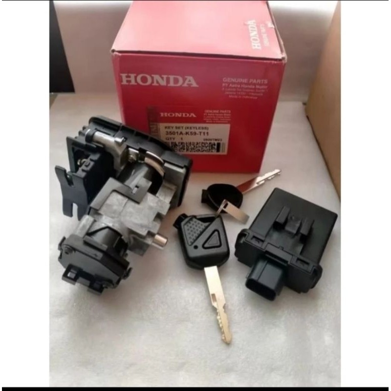 Kunci kontak remot vario 150 LED, KEY set Vario 150 new LED, KEYLESS+REMOT+MODUL