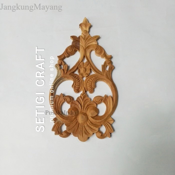 tempel ukir ornamen size kecil tempel kayu jati murah Jos