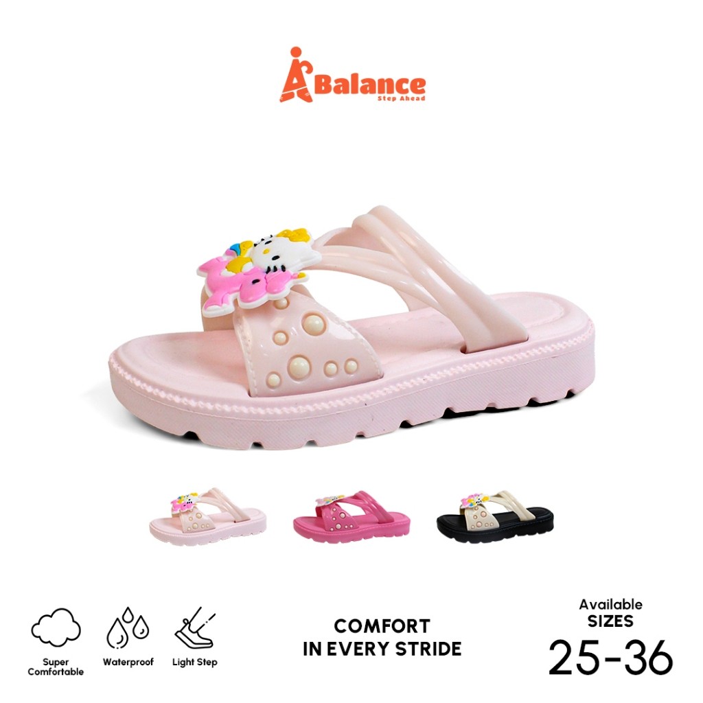 Sandal Anak Cewek Bahan Jelly Rubber Karakter Boneka Sandal Jepit Anak Anti Slip Original 808SM-C