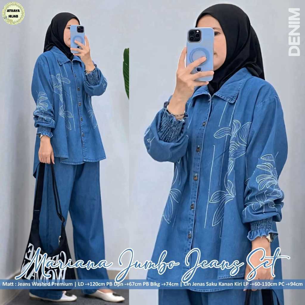 1401     MARIANA JUMBO JEANS SET by AtHAYA