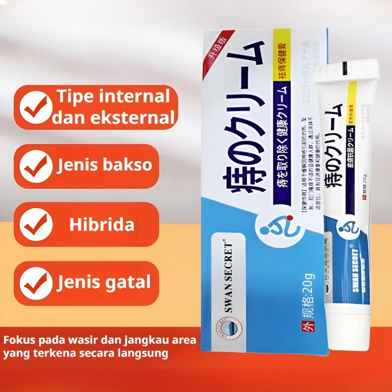 Redakan Nyeri & Aman Ibu Hamil JMY Salep Wasir Kuat Alami/Formula Profesional Anti Radang/Krim Hemor