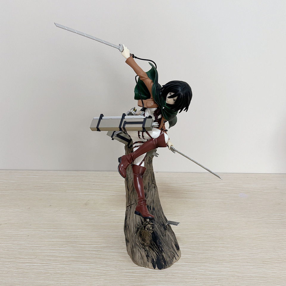 Attack on Titan Artfx J Levi Mikasa Ackerman Renewal Package PVC Action Figure Anime Figure Model To