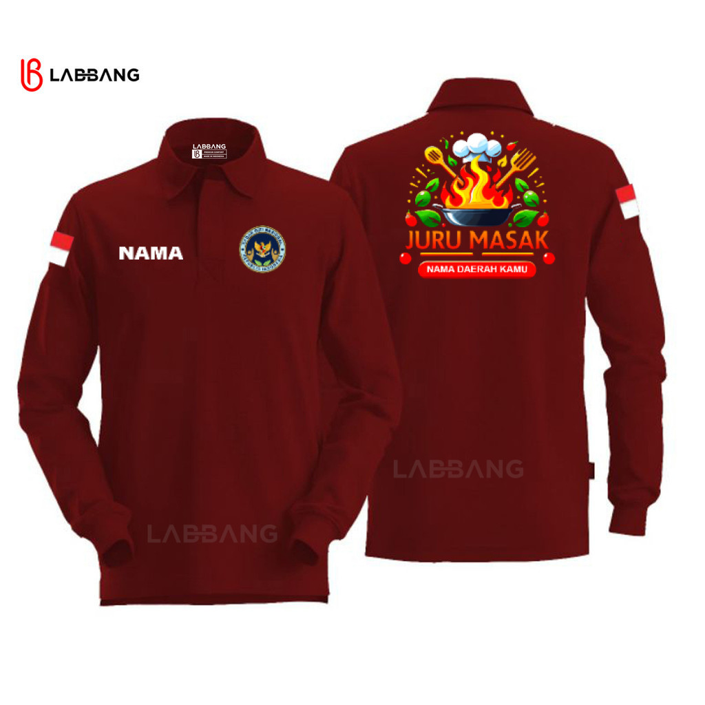 Polo Shirt Panjang JURU MASAK BGN Baju SPPG Program MBG