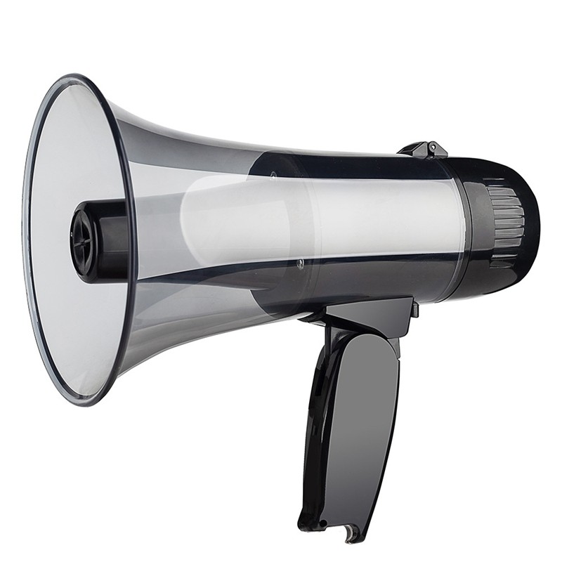 Portable Megaphone Bullhorn 20 Watt Power Megaphone Speaker Builtin Siren Alarm Modes with 240S Reco