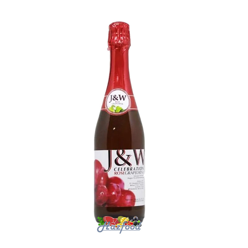 J&W Celebration Rose Grape / Anggur Merah Berkarbonasi - 750ml