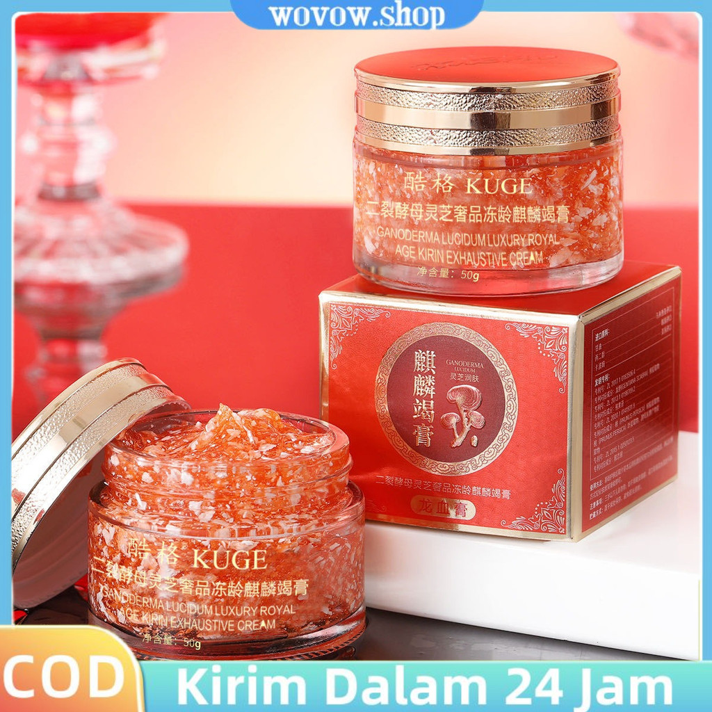 KUGE Ganoderma Lucidum Krim darah Kirin Cream Hyaluronic Acid Krim Retinol Krim Pelembab